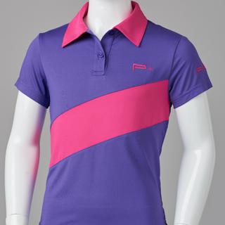 GIRL FITTED POLO PURPLE/PINK